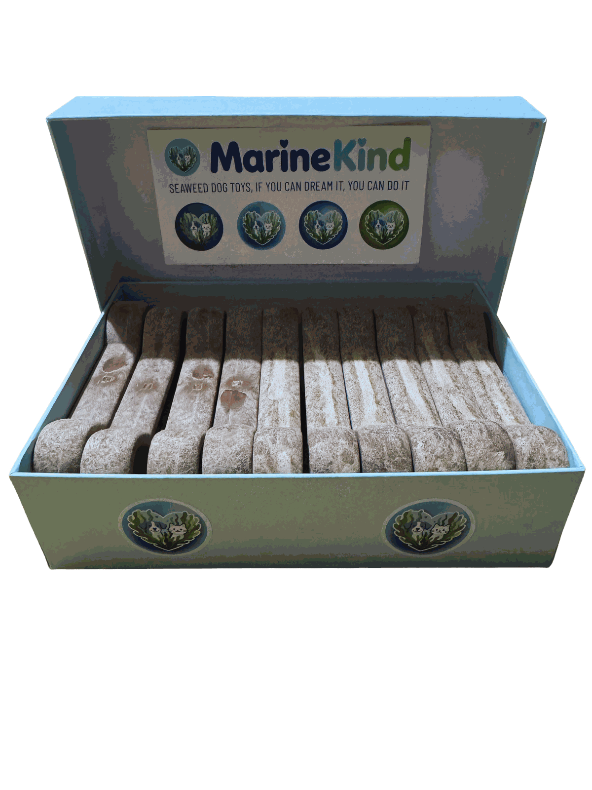 Kelpi Bone Family Bundle · 10 Natural Seaweed Dog Chew Toys · Save 32% vs Singles
